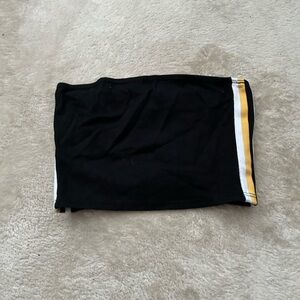 Stylish Black and Yellow Women's Tube Top